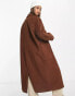 Фото #4 товара Pull&Bear Exclusive oversized tailored coat in brown