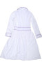 Zac Posen Cotton Poplin Dress (White/Lilac) Women's Dress