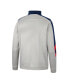 Фото #1 товара Men's Gray and Navy Ole Miss Rebels Bushwood Fleece Quarter-Zip Jacket