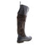 Фото #15 товара Roan by Bed Stu Natty F858037 Womens Gray Leather Lace Up Knee High Boots