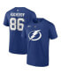 Men's Nikita Kucherov Blue Tampa Bay Lightning 2022 Stanley Cup Final Authentic Stack Name and Number T-shirt