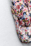 Фото #16 товара Короткий комбинезон с цветочным принтом ZARA