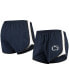 ფოტო #1 პროდუქტის Women's Navy, White Penn State Nittany Lions Elite Shorts