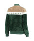 Women's Green, Cream Green Bay Packers Riot Squad Sherpa Full-Snap Jacket