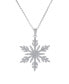 Cubic Zirconia Snowflake Pendant Necklace