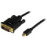 Фото #2 товара 10ft (3m) Mini DisplayPort to DVI Cable - Mini DP to DVI Adapter Cable - 1080p Video - Passive mDP 1.2 to DVI-D Single Link - mDP or Thunderbolt 1/2 Mac/PC to DVI Monitor - 3 m - mini DisplayPort - DVI-D - Male - Male - Straight