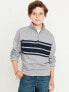 Фото #1 товара French Rib Quarter-Zip Sweater for Boys