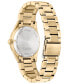 ფოტო #5 პროდუქტის Eco-Drive Women's Sport Luxury Diamond Accent Gold-Tone Stainless Steel Bracelet Watch 33mm
