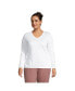 ფოტო #1 პროდუქტის Plus Size Relaxed Supima Cotton T-Shirt