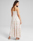 ფოტო #2 პროდუქტის Women's Linen-Blend Button-Front Maxi Dress, Created for Macy's