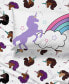 Фото #6 товара Постельное белье Jay Franco Набор простыней Afro Unicorn Уникальное, Божественное, Волшебное из микрофибры (3 шт.), на двуспальную кровать