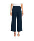 ფოტო #3 პროდუქტის Women's Petite Sport Knit Elastic Waist Wide Leg Crop Pants