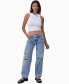 Фото #3 товара Women's Low Rise Straight Jeans
