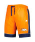 Фото #3 товара Шорты G-III Sports by Carl Banks для мужчин в фирменном стиле Denver Broncos оранжево-синего цвета.