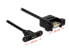Delock 1m - USB2.0 Micro-B/USB2.0-A - 1 m - USB A - Micro-USB B - USB 2.0 - Female/Female - Black