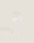 Cut glass crystalline wine glass