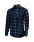 Фото #2 товара Men's Navy New England Patriots Industry Flannel Button-Up Shirt Jacket