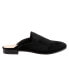 Фото #1 товара Trotters Ginette T2159-048 Womens Black Narrow Suede Mule Sandals Shoes 9