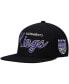 Фото #3 товара Men's Black Sacramento Kings Hardwood Classics Script 2.0 Snapback Hat