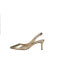Фото #3 товара Nina Nina60 Metallic Pointed Toe Slingback Wedding Pumps Womens Gold Dress Casua