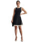 Фото #5 товара Women's Colorblocked Fit & Flare Mini Dress
