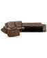 Фото #4 товара Hansley 6-Pc Zero Gravity Leather Sectional with 3 Power Recliners, Created for Macy's