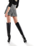 Фото #5 товара Pimkie tweed skort in charcoal grey