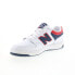 Фото #11 товара New Balance 480 BB480LNR Mens White Leather Lifestyle Sneakers Shoes