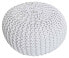 Pouf Ø 55 cm Strickhocker Sitzpouf