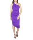 Women's One Shoulder Ruched Bodycon Dress