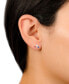 ფოტო #2 პროდუქტის Multicolor Crystal Triple Star Stud Earrings in Sterling Silver, Created for Macy's