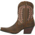 Durango Crush Embroidered Snip Toe Cowboy Booties Womens Brown Casual Boots DRD0