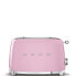 Фото #1 товара SMEG toaster TSF01PKEU (Pink) - 2 slice(s) - Pink - Steel - Buttons - Level - Rotary - China - 950 W