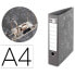 Фото #4 товара Файл скоросшиватель Liderpapel A4 линейка карточка без обородного позвоночника 80 мм металлический компрессор