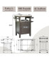 Versatile Grill Cart Premium Metal, Ample Storage, Mobile Workspace