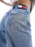 Фото #2 товара Tommy Jeans Clare high waisted wide leg jeans in light wash
