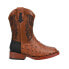 Фото #1 товара Roper Dalton Printed Ostrich Square Toe Cowboy Toddler Boys Brown Casual Boots