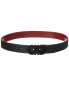 Фото #1 товара Ferragamo Reversible & Adjustable Leather Belt Men's Black 110
