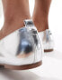 Фото #4 товара River Island mary jane ballet flats in silver