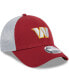 ფოტო #3 პროდუქტის Men's Burgundy Washington Commanders Outline Trucker 9FORTY Adjustable Hat