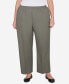 Plus Size Classic Accord Elastic Waist Medium Length Pant