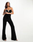 Forever New embellished bandeau jumpsuit in black