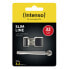 Intenso Slim Line - 32 GB - USB Type-A - 3.2 Gen 1 (3.1 Gen 1) - 100 MB/s - Cap - Black