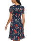 ფოტო #2 პროდუქტის Women's Printed Chiffon Tulip-Sleeve Dress