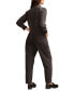 Фото #2 товара Women's Zip-Front Denim Jumpsuit
