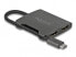 Фото #1 товара Разъемы и переходники Delock HDMI - 2x HDMI - 3840 x 2160 пикселей Черный - 4K Ultra HD - 60 Гц