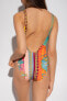 Versace 296886 Women Multicolor Crest print One-Piece Swimsuit, Size 2