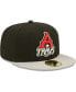 Men's Black Arkansas Travelers Authentic Collection Road 59FIFTY Fitted Hat Черный, 7 1/4 - фото #4