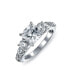 Кольцо Bling Jewelry CZ Solitaire 3CT Prince Cut. Серебристый, 5 - фото #3