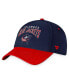 Фото #1 товара Men's Navy, Red Columbus Blue Jackets Fundamental 2-Tone Flex Hat